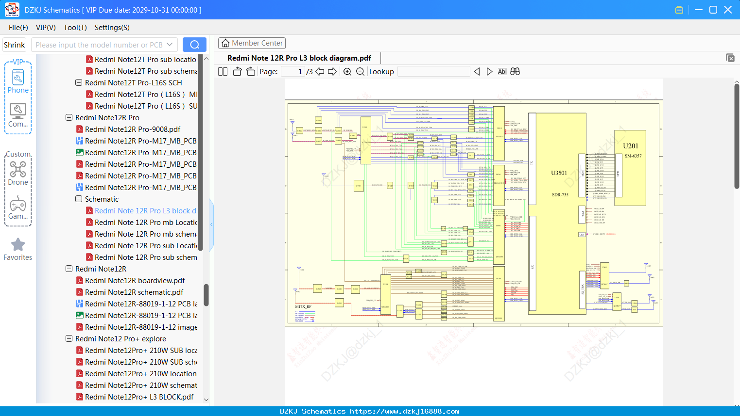 Redmi Note 12R Pro L3 Block Diagram